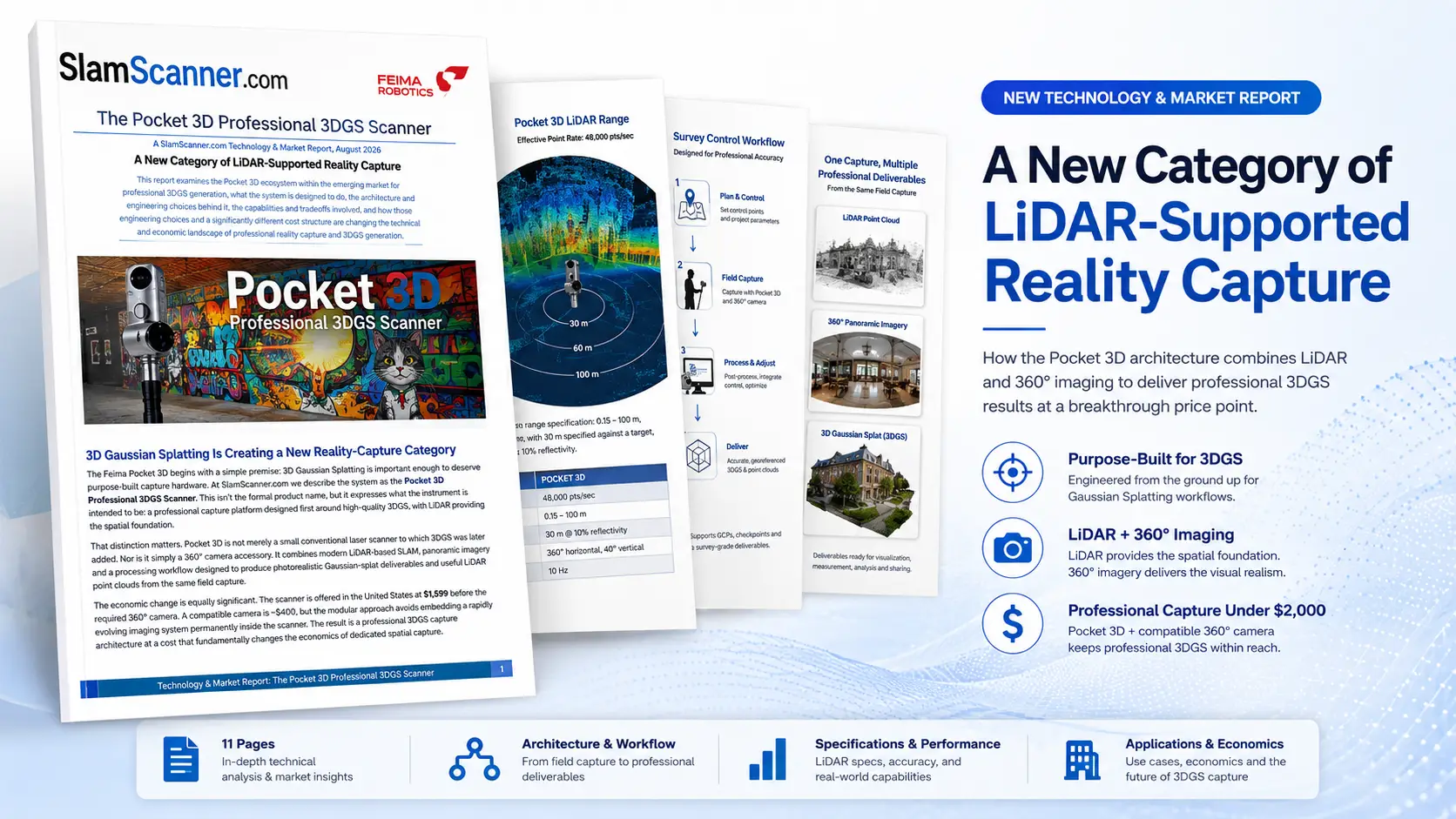 Preview of the Pocket 3D Professional 3DGS Scanner Technology and Market Report
